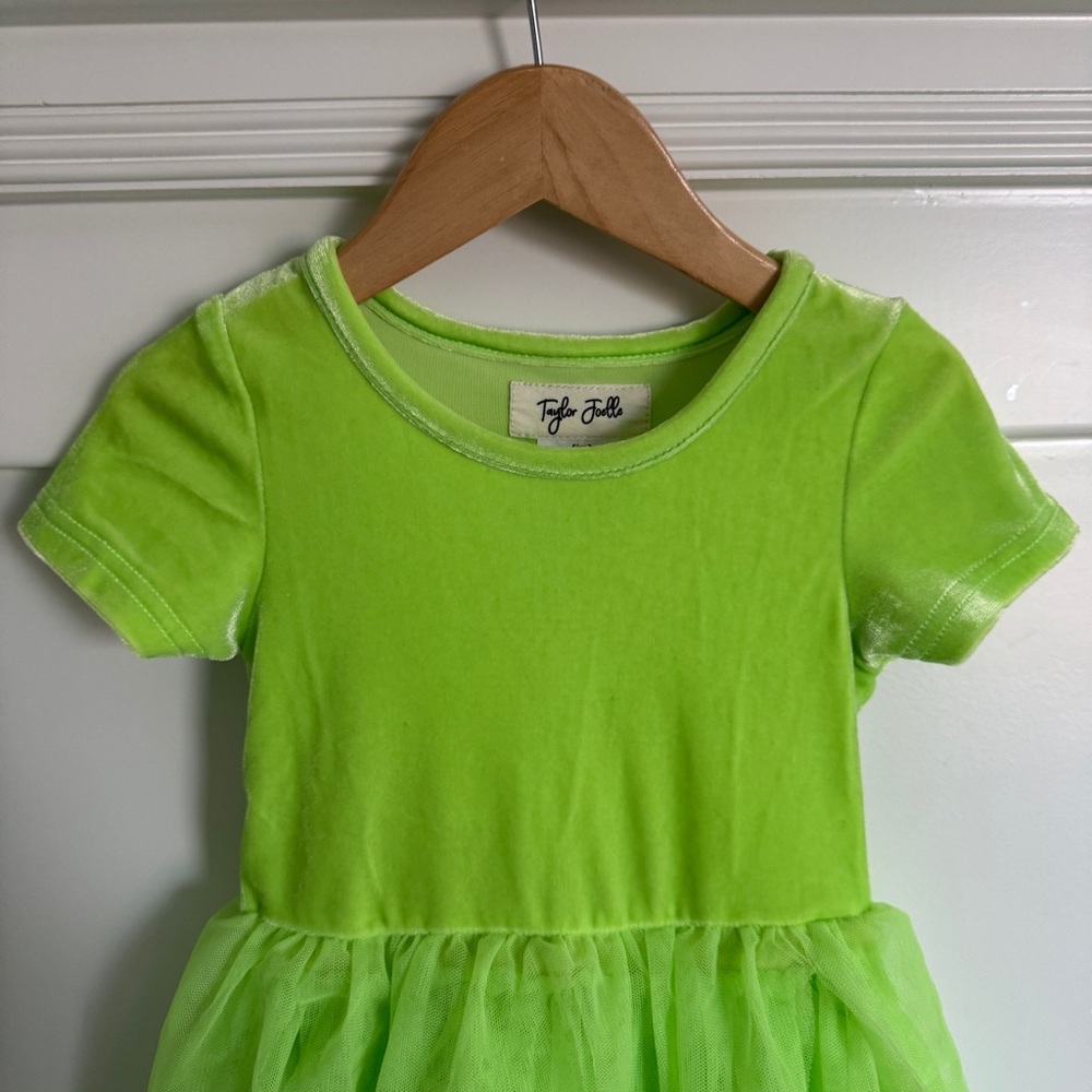 Taylor Joelle Velvet Tinkerbell Dress - Size 3 - Picture 2 of 10